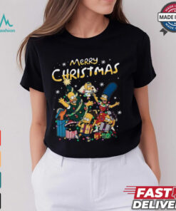 The Simpsons Family Merry Christmas T Shirt