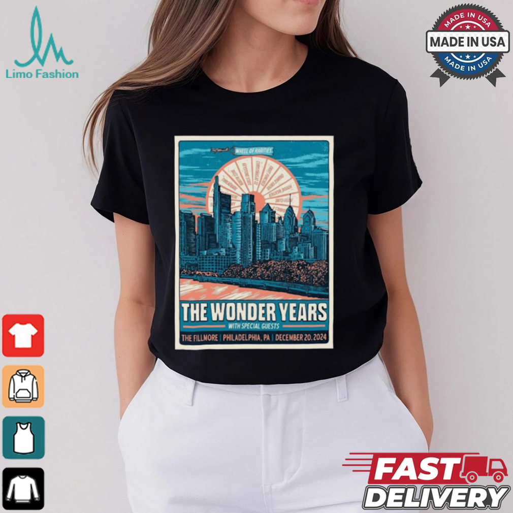 The Wonder Years The Fillmore Philadelphia, PA December 20 2024 Poster Shirt The Wonder Years The Fillmore Philadelphia, PA December 20 2024 Poster Shirt