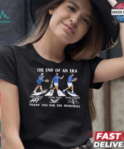 The end of an era Murray Nadal Federer thank you for the memories signatures shirt