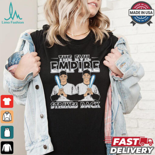 The evil empire strikes back Aaron Judge and Juan Soto New York Yankees shirt