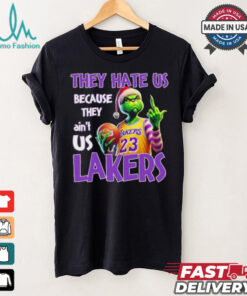 They Hate Us Because They Ain’t Us Grinch X Los Angeles Lakers Christmas Shirt