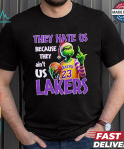 They Hate Us Because They Ain’t Us Grinch X Los Angeles Lakers Christmas Shirt