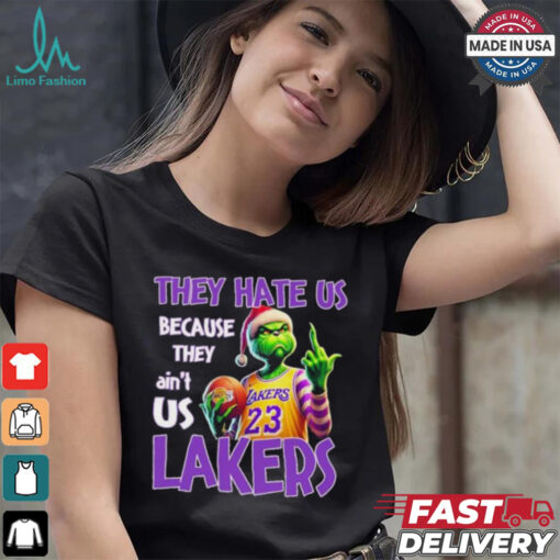 They Hate Us Because They Ain’t Us Grinch X Los Angeles Lakers Christmas Shirt