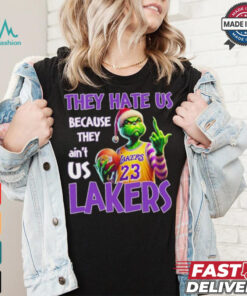 They Hate Us Because They Ain’t Us Grinch X Los Angeles Lakers Christmas Shirt