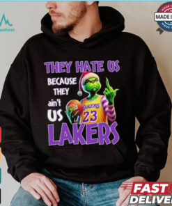 They Hate Us Because They Ain’t Us Grinch X Los Angeles Lakers Christmas Shirt