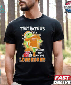 They Hate Us Because They Ain’t Us Grinch X Texas Longhorns Stomp On College Teams Christmas Shirt
