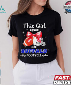 This girl loves her Buffalo Bills Football faux glitter shirt