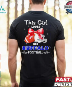 This girl loves her Buffalo Bills Football faux glitter shirt