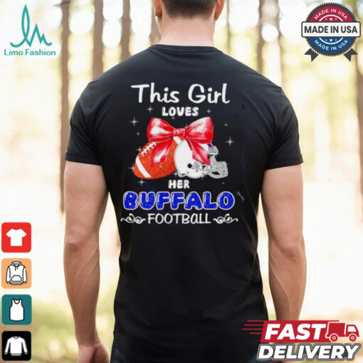 This girl loves her Buffalo Bills Football faux glitter shirt