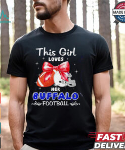 This girl loves her Buffalo Bills Football faux glitter shirt