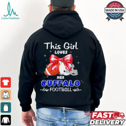 This girl loves her Buffalo Bills Football faux glitter shirt