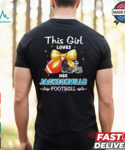 This girl loves her Jacksonville Jaguars Football faux glitter shirt