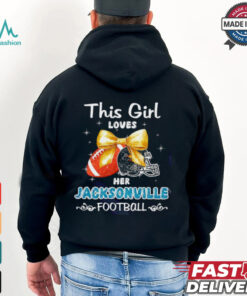 This girl loves her Jacksonville Jaguars Football faux glitter shirt