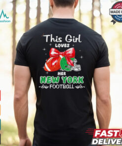 This girl loves her New York Jets Football faux glitter shirt