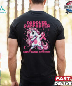 Toddler Support Unicorn Breast Cancer Awareness Shirt, Pink Ribbon Apparel