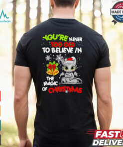 Toothless You’re never too olf to believe in the magic of Christmas shirt