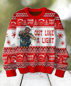 Travis Scott Out Like A Like Red Snowflake Pattern 2024 Ugly Christmas Sweater