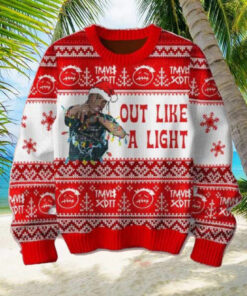 Travis Scott Out Like A Like Red Snowflake Pattern 2024 Ugly Christmas Sweater