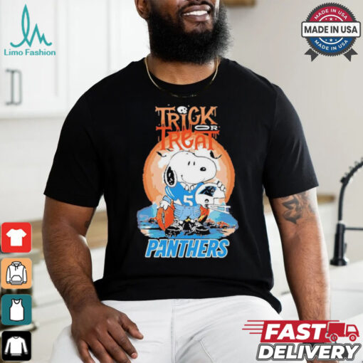 Trick Treat Snoopy Teams Carolina Panthers Nfl Shirt