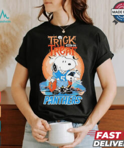 Trick Treat Snoopy Teams Carolina Panthers Nfl Shirt