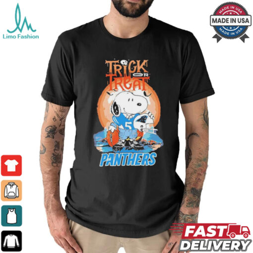 Trick Treat Snoopy Teams Carolina Panthers Nfl Shirt