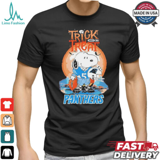 Trick Treat Snoopy Teams Carolina Panthers Nfl Shirt