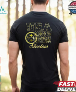 USA Salute To Service Pittsburgh Steelers T Shirt Black