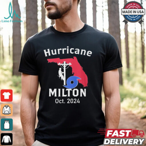 United State Hurricane Milton Lineman Oct 2024 Graphic t shirt