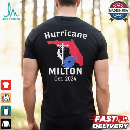 United State Hurricane Milton Lineman Oct 2024 Graphic t shirt