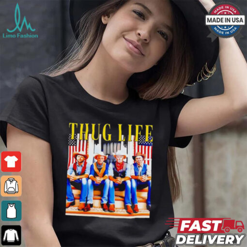 Vance Kennedy Trump Musk 2024 thug life cowboy shirt