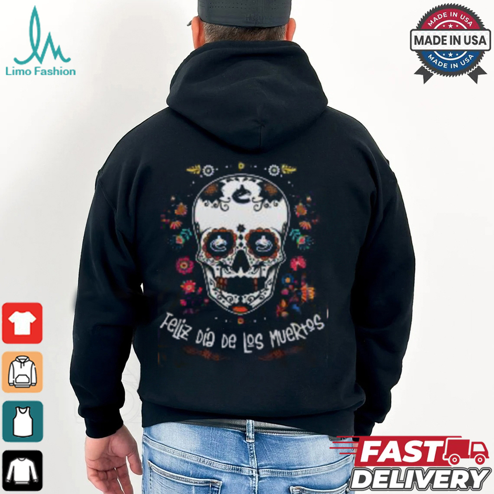 Vancouver Canucks Skull Dia De Los Muertos 2024 T Shirt Vancouver Canucks Skull Dia De Los Muertos 2024 T Shirt