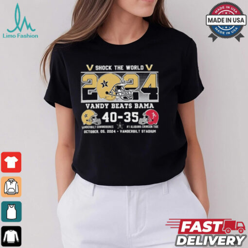 Vanderbilt Beats Alabama Shock The World Shirt