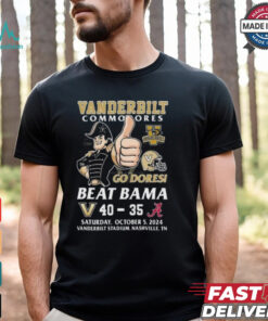 Vanderbilt Commodores Beat Alabama Crimson Tide 2024 Go Dores T shirt