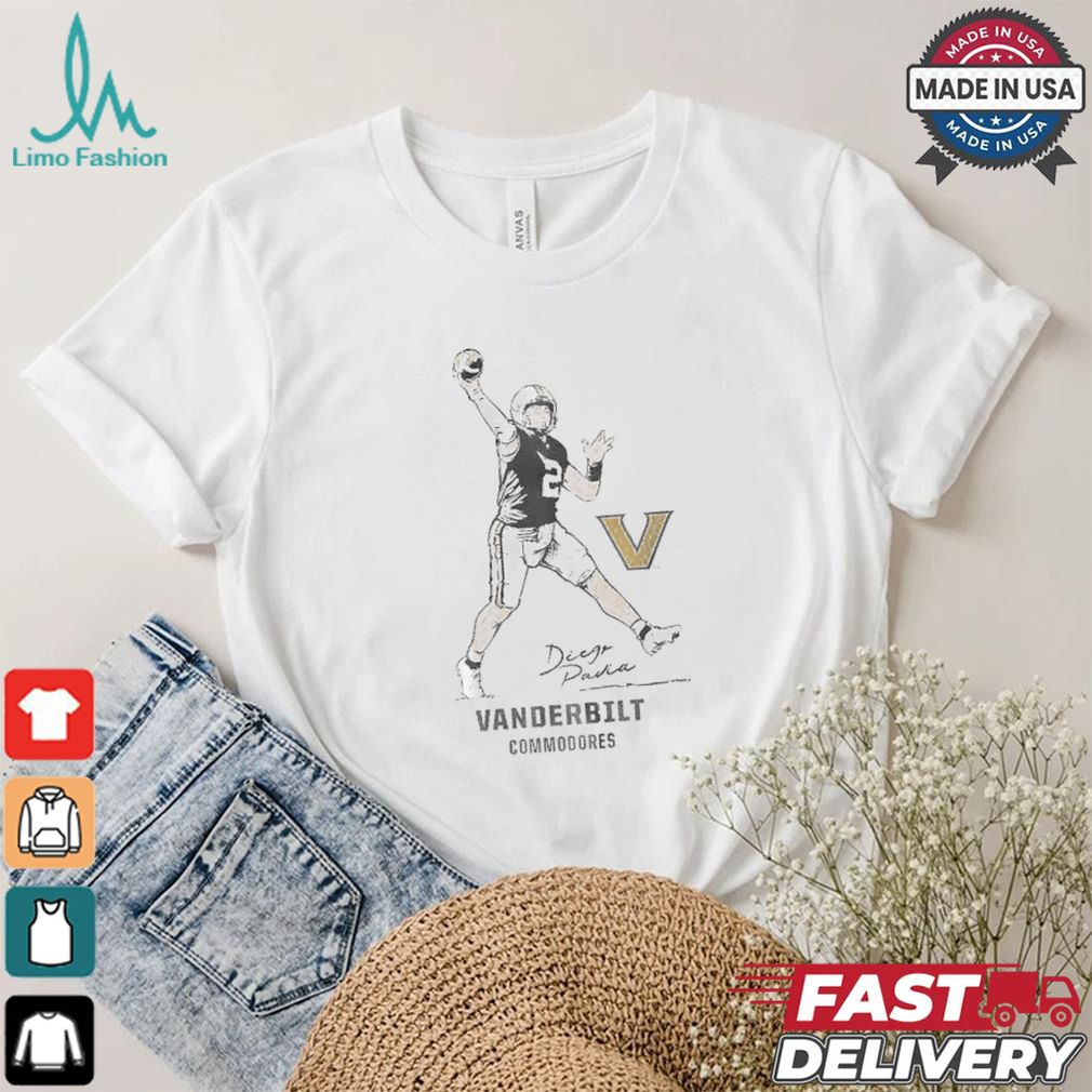 Vanderbilt Football Diego Pavia Superstar Pose T Shirt Vanderbilt Football Diego Pavia Superstar Pose T Shirt