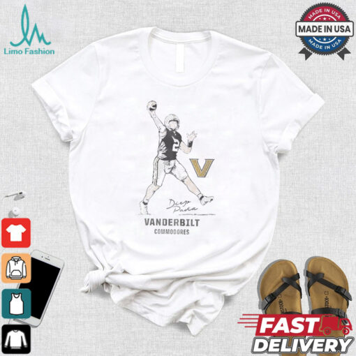 Vanderbilt Football Diego Pavia Superstar Pose T Shirt