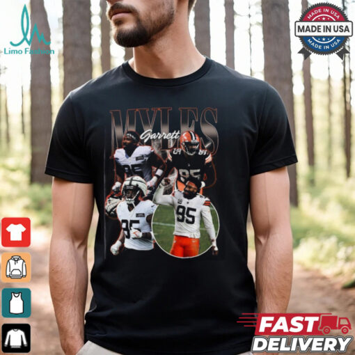 Vintage 90s Graphic Style Myles Garrett Tshirt