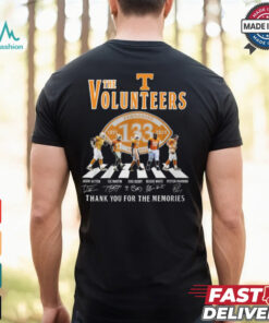 Volunteers Tennessee 133th Anniversary 1891 2024 Thank You For The Memories T Shirt