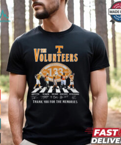 Volunteers Tennessee 133th Anniversary 1891 2024 Thank You For The Memories T Shirt