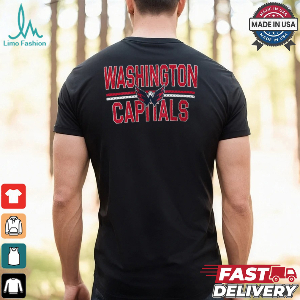 Washington Capitals Starter Mesh Look Team Name Logo Pullover shirt Washington Capitals Starter Mesh Look Team Name Logo Pullover shirt