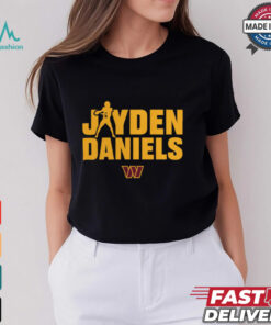 Washington Commanders Jayden Daniels Play Motion T Shirt