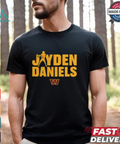 Washington Commanders Jayden Daniels Play Motion T Shirt