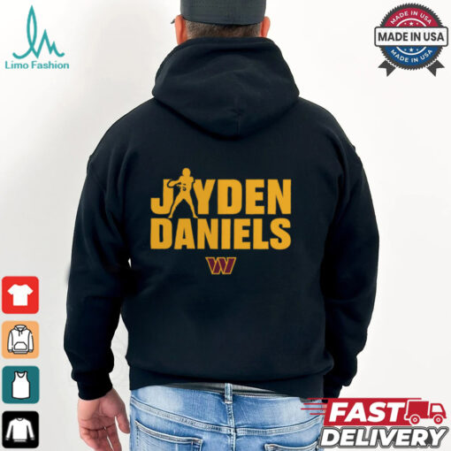 Washington Commanders Jayden Daniels Play Motion T Shirt