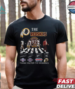 Washington Redskins 92nd Anniversary Thank You For The Memories T Shirt