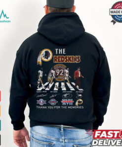 Washington Redskins 92nd Anniversary Thank You For The Memories T Shirt