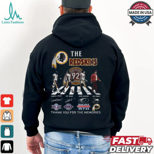Washington Redskins 92nd Anniversary Thank You For The Memories T Shirt