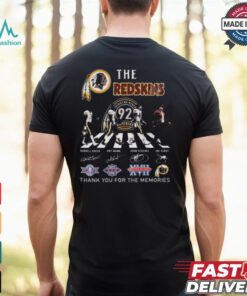 Washington Redskins 92th Anniversary Thank You For The Memories Signatures Shirt