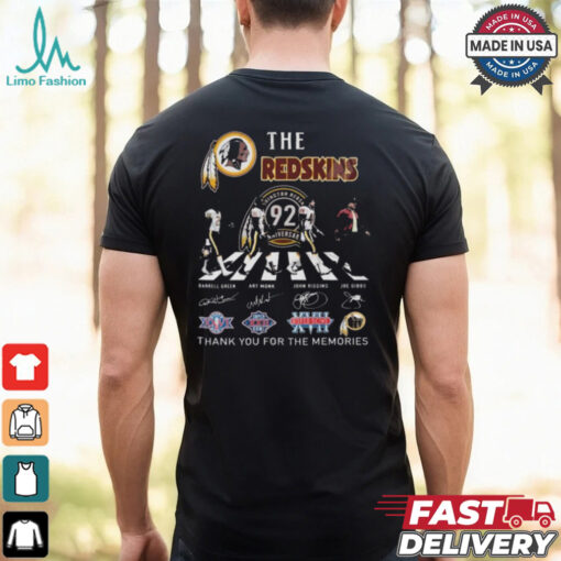 Washington Redskins 92th Anniversary Thank You For The Memories Signatures Shirt