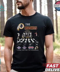 Washington Redskins 92th Anniversary Thank You For The Memories Signatures Shirt