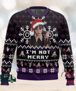 Wednesday and the Hand Ugly Christmas Sweater