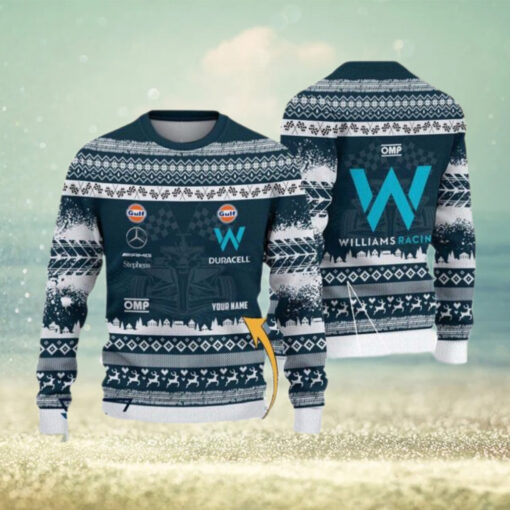 Williams Racing Customized Ugly Christmas Sweater Gift For Holiday